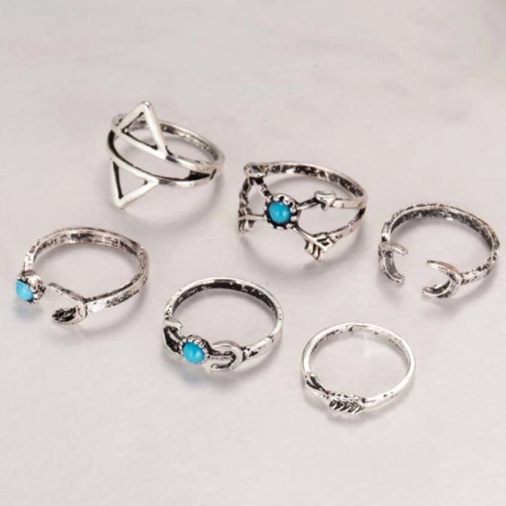 LOsT IN HURRICANE IAN. 🌴😢 New Arrival. Boho Ring Set - Picture 2 of 2